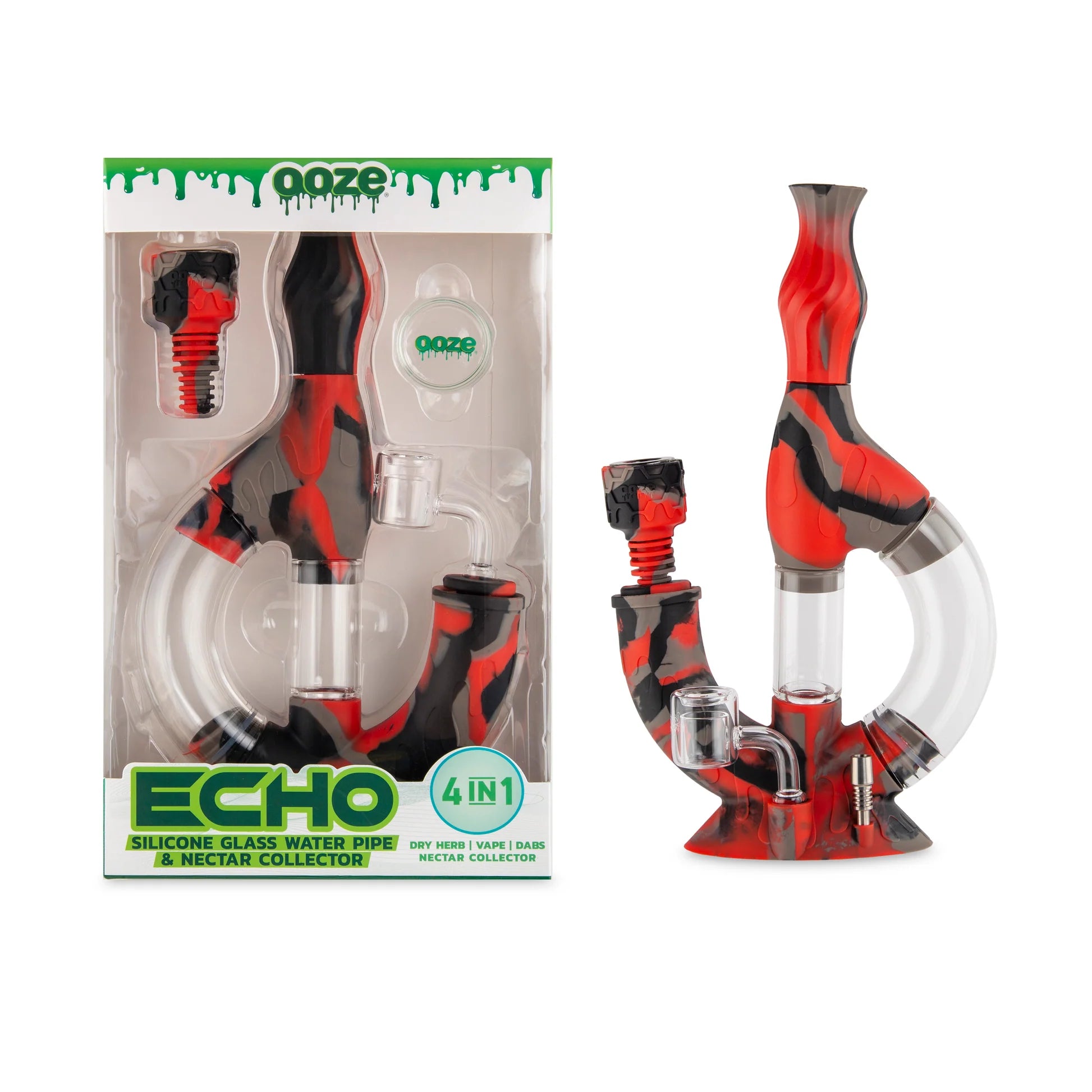 Ooze Echo Silicone Water Pipe & Nectar Collector