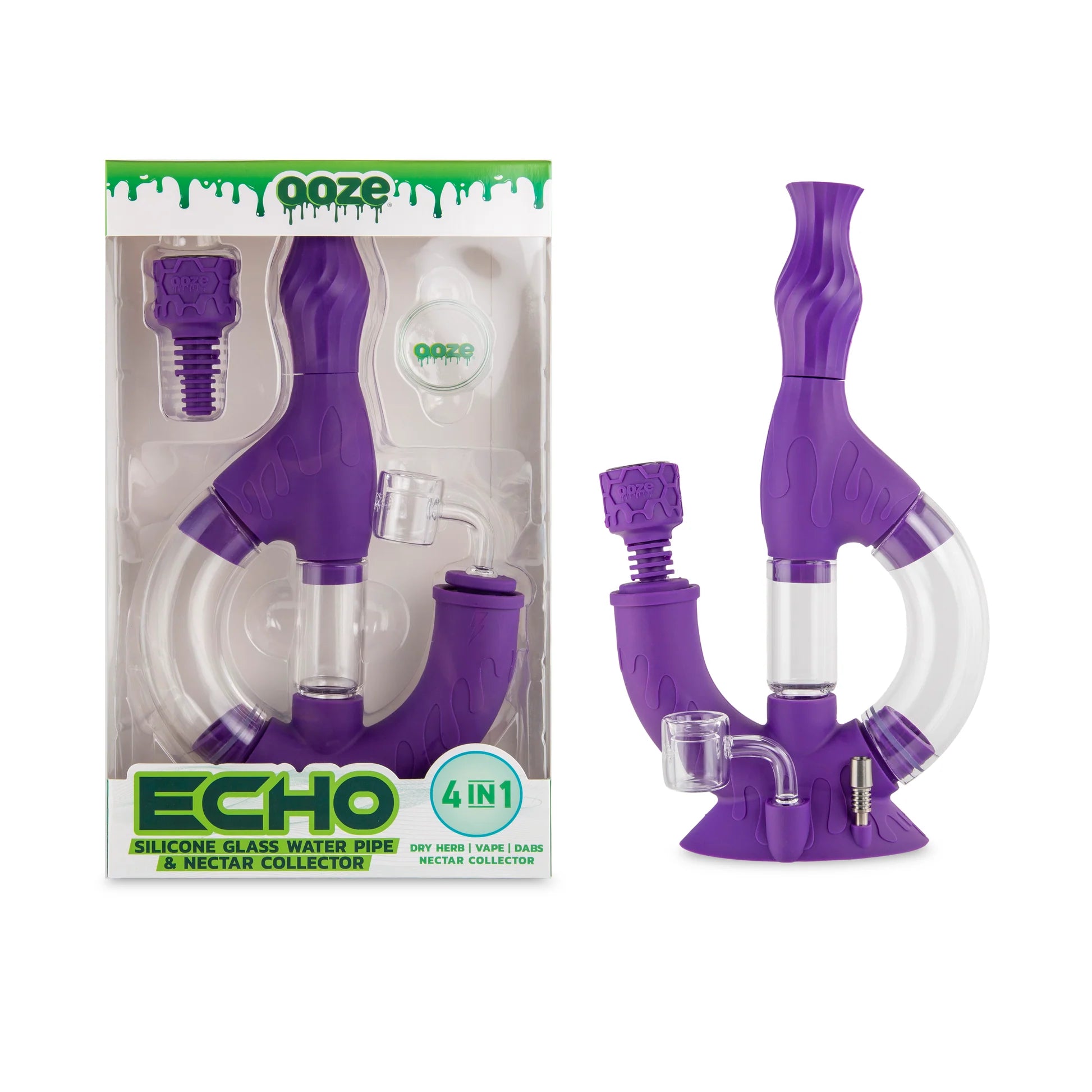 Ooze Echo Silicone Water Pipe & Nectar Collector