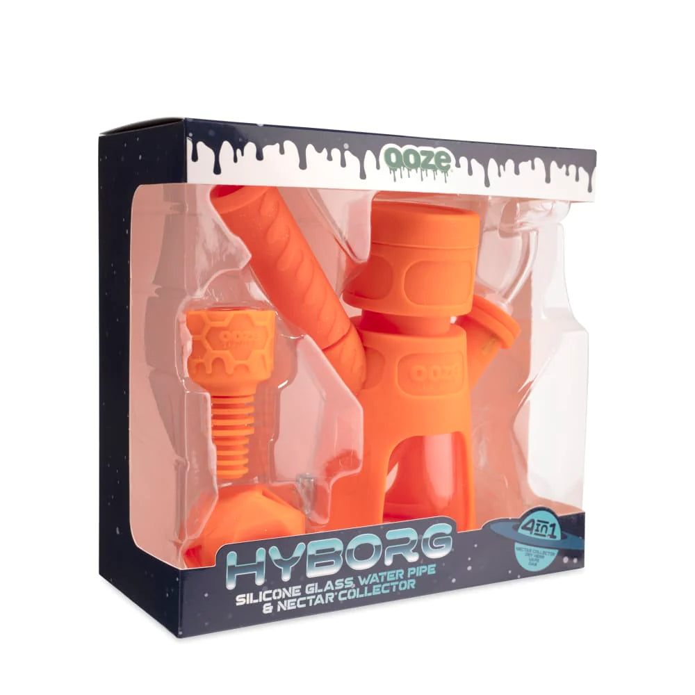Ooze Hyborg 4 In 1 Silicone Water Pipe & Nectar Collector