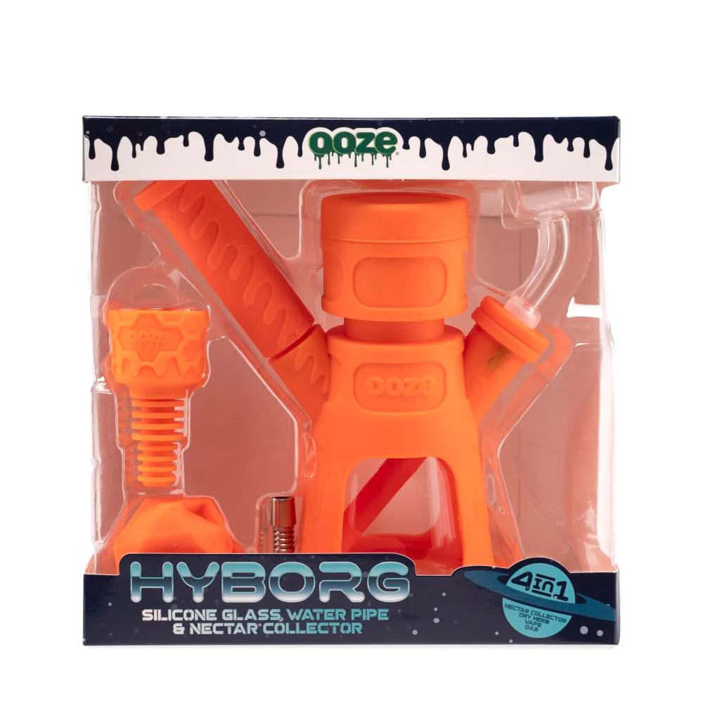 Ooze Hyborg 4 In 1 Silicone Water Pipe & Nectar Collector