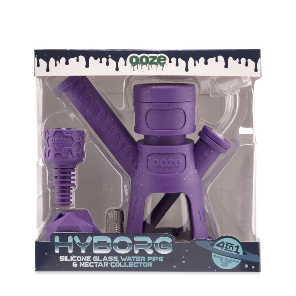 Ooze Hyborg 4 In 1 Silicone Water Pipe & Nectar Collector