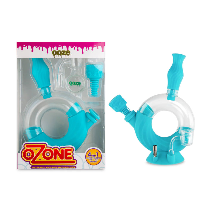 Ooze OZone Silicone Glass Water Pipe & Nectar Collector