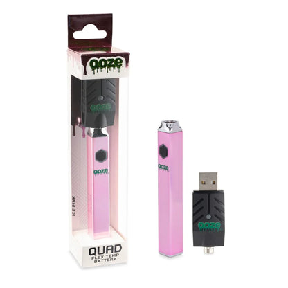 Ooze Quad Flex 510 Thread 500 Mah Square Vape Pen Battery