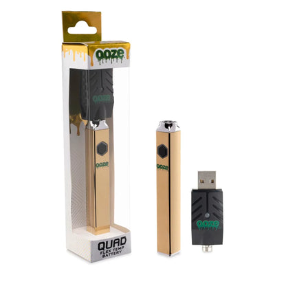 Ooze Quad Flex 510 Thread 500 Mah Square Vape Pen Battery