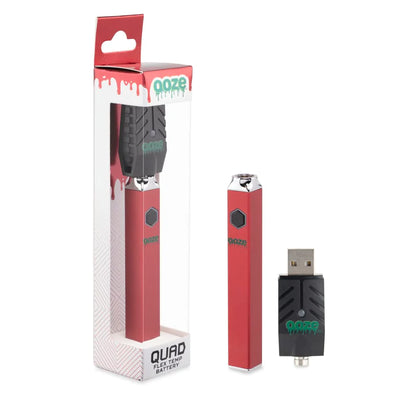 Ooze Quad Flex 510 Thread 500 Mah Square Vape Pen Battery