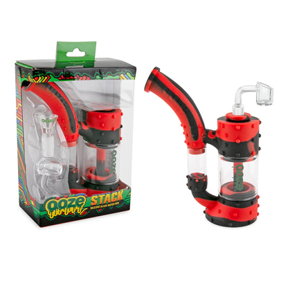 Ooze Stack Silicone Glass Bubbler