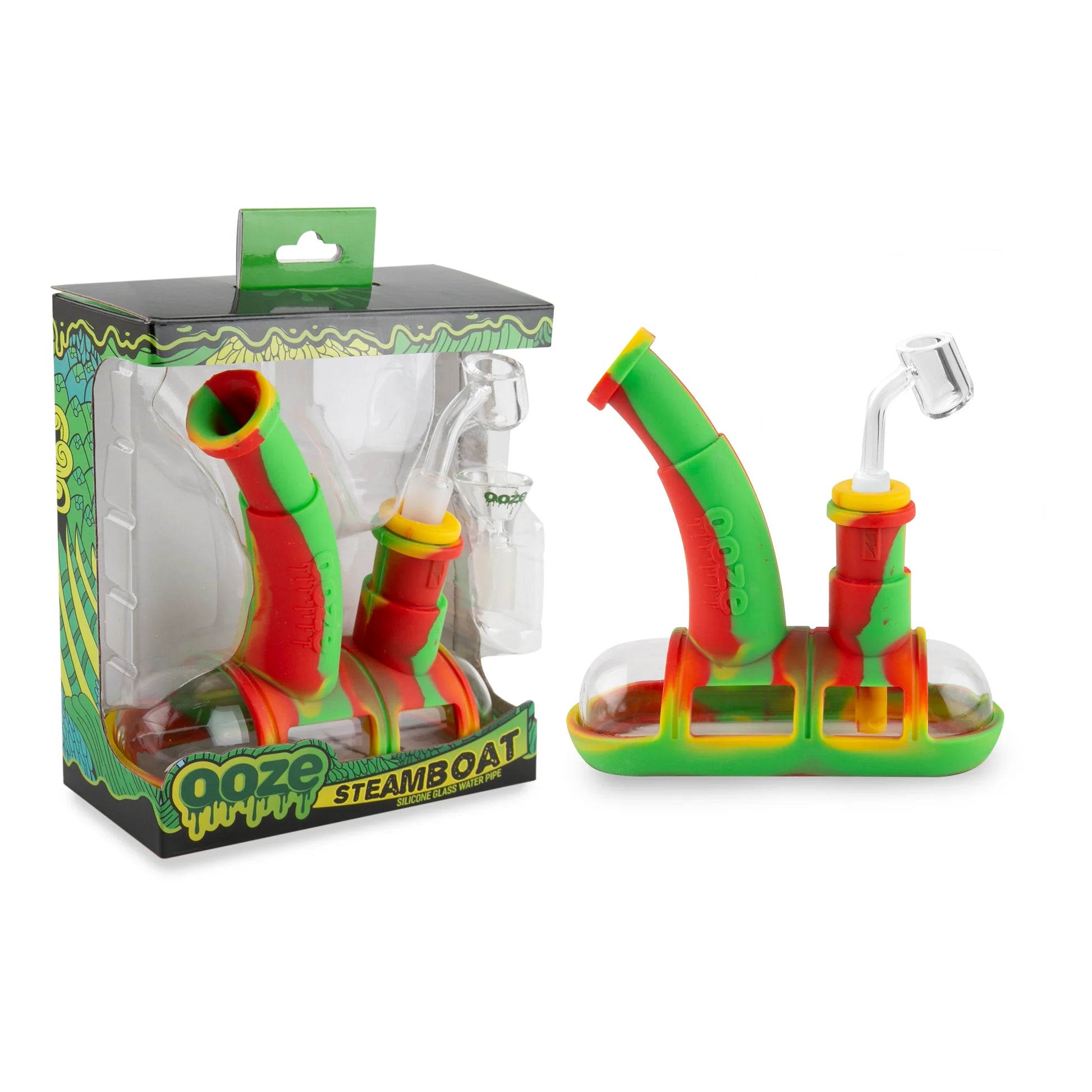 Ooze Steamboat Silicone Glass Bubbler