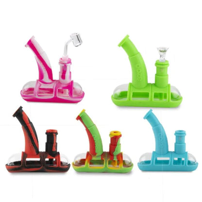 Ooze Steamboat Silicone Glass Bubbler