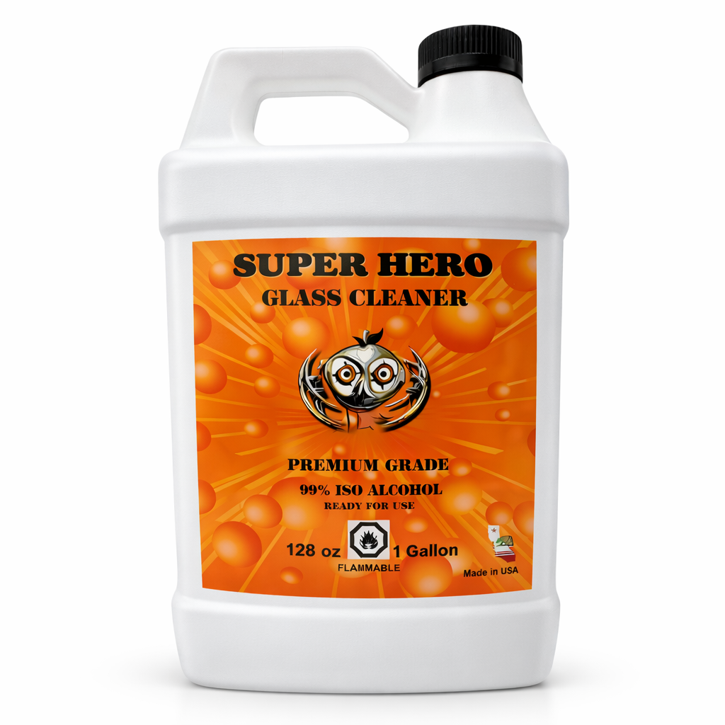 Orange Chronic Super Hero Glass Cleaner 99.9% ISO Alcohol 128oz Bottle