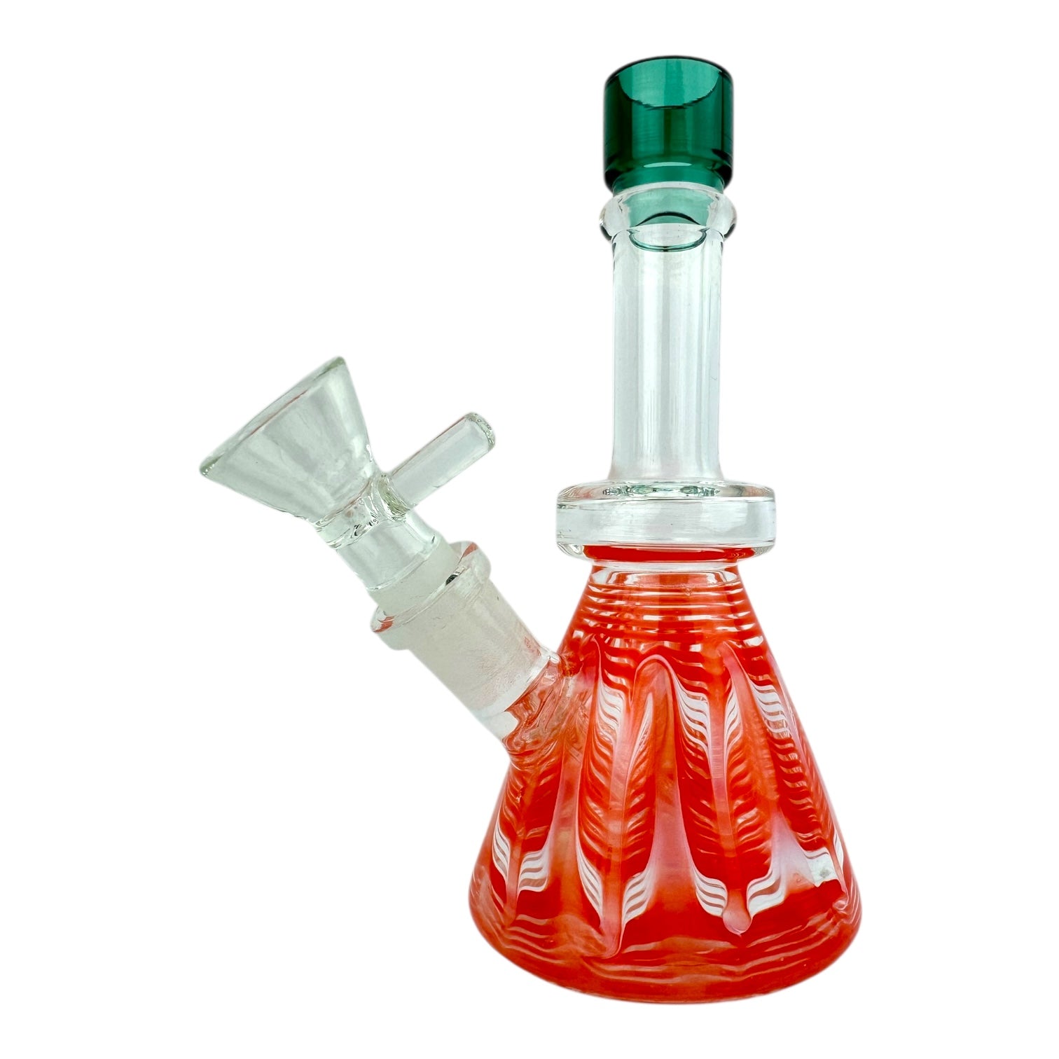 6.5" Mini Color Straight Tube Bent Neck Water Pipe