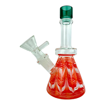 6.5" Mini Color Straight Tube Bent Neck Water Pipe