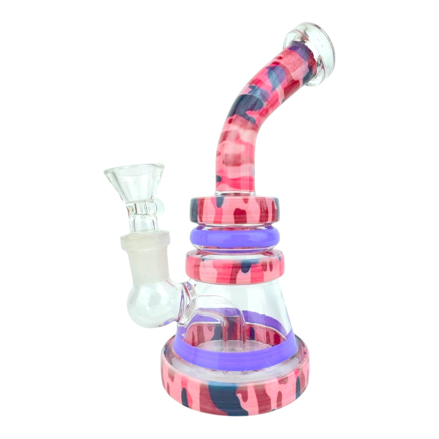 9.5” Heart Glass Water Pipe