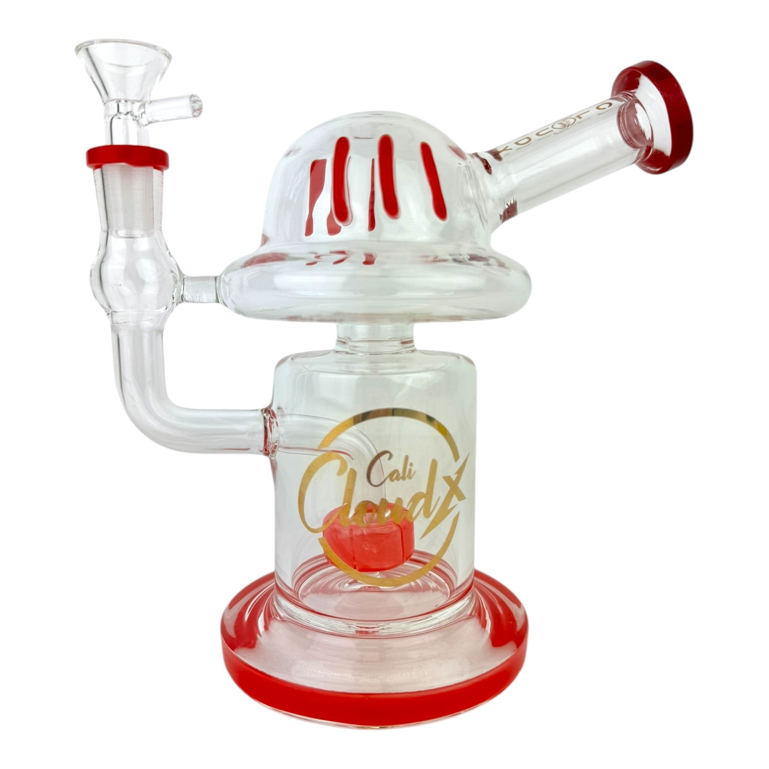 Cali Cloud 7.5" Cylinder Dome Glass Water Pipe