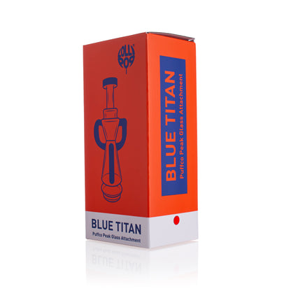 Lollipop Blue Titan Series I Puffco Peak Recycler Glass Attachement I Asst Colors