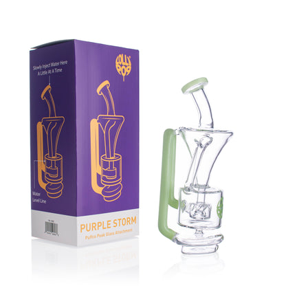 Lollipop Purple Storm Series I Puffco Peak  Peak Recycler Glass Attachement I Asst Colors