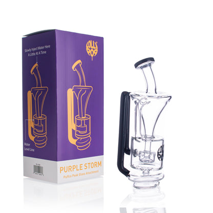 Lollipop Purple Storm Series I Puffco Peak  Peak Recycler Glass Attachement I Asst Colors