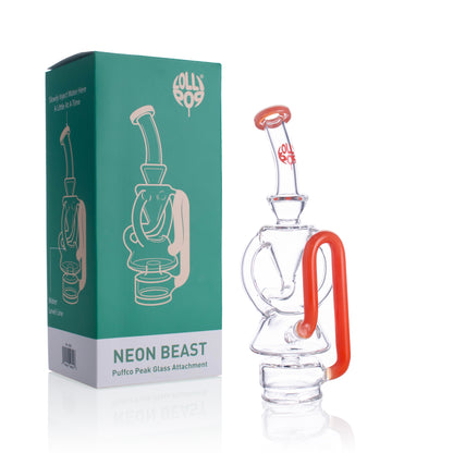 Lollipop Neon Blast Series I Puffco Peak  Recycler Glass Attachement I Asst Colors