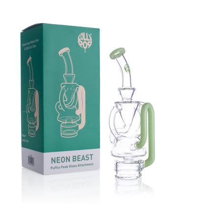 Lollipop Neon Blast Series I Puffco Peak  Recycler Glass Attachement I Asst Colors