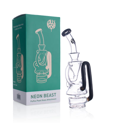 Lollipop Neon Blast Series I Puffco Peak  Recycler Glass Attachement I Asst Colors