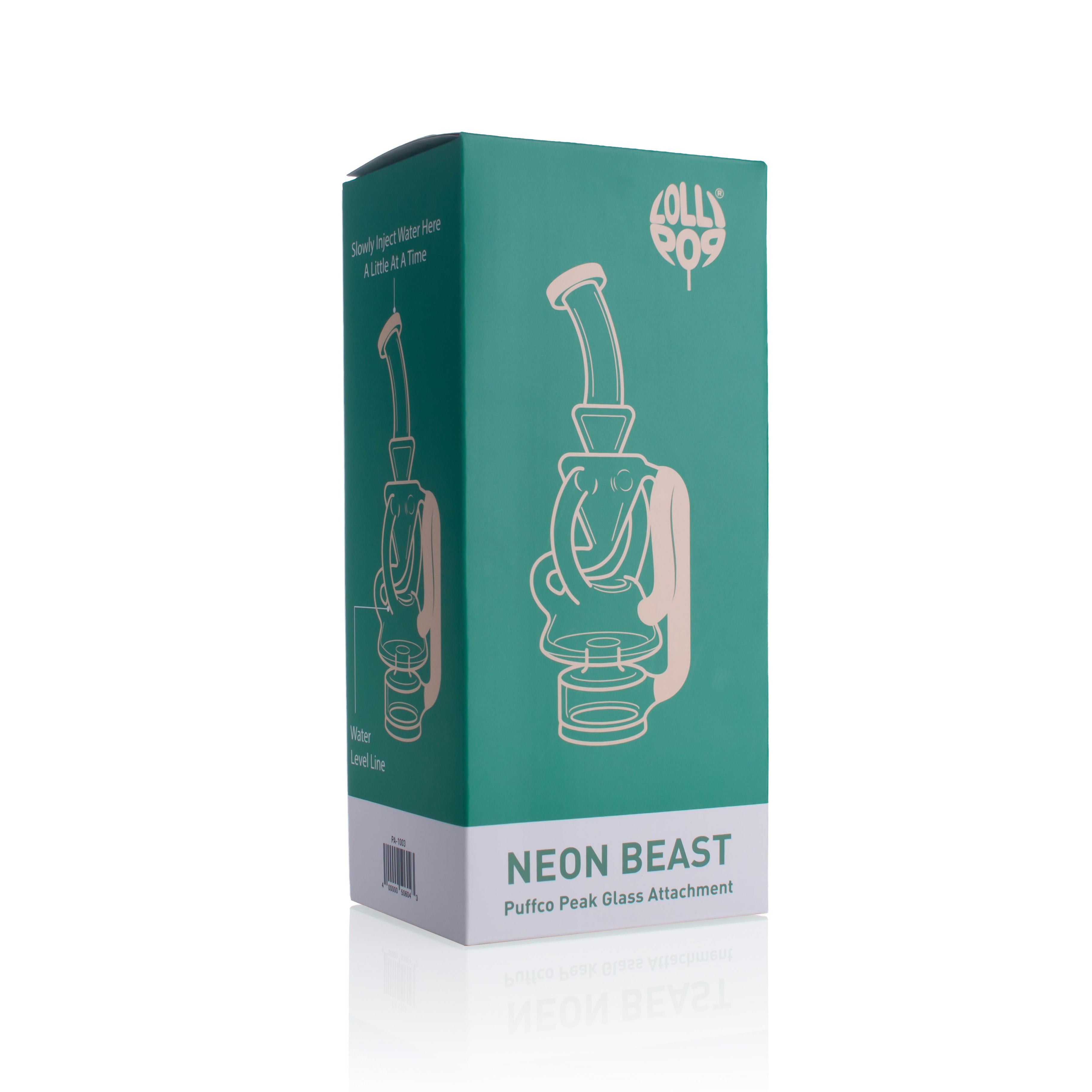 Lollipop Neon Blast Series I Puffco Peak  Recycler Glass Attachement I Asst Colors