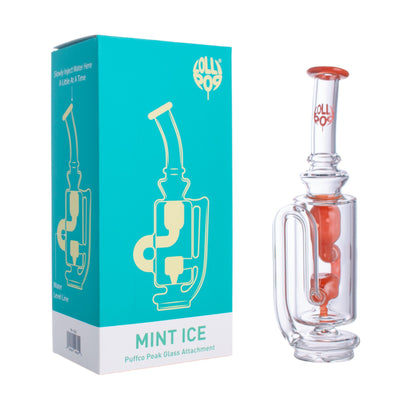 Lollipop Mint Ice Series I Puffco Peak Recycler Glass Attachement I Asst Colors