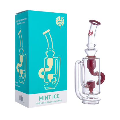 Lollipop Mint Ice Series I Puffco Peak Recycler Glass Attachement I Asst Colors