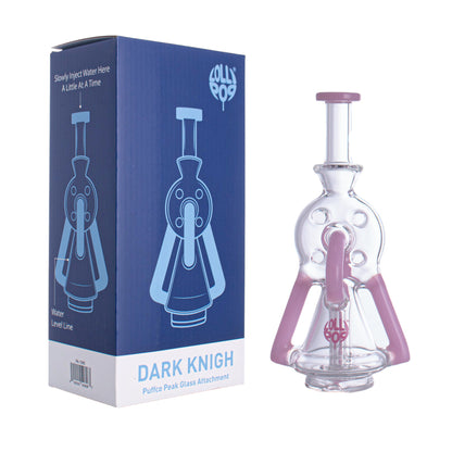 Lollipop Dark Knigh Series I Puffco Peak  Recycler Glass Attachement I Asst Colors