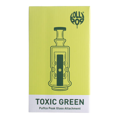 Lollipop Toxic Green Series I Puffco Peak Recycler Glass Attachement I Asst Colors