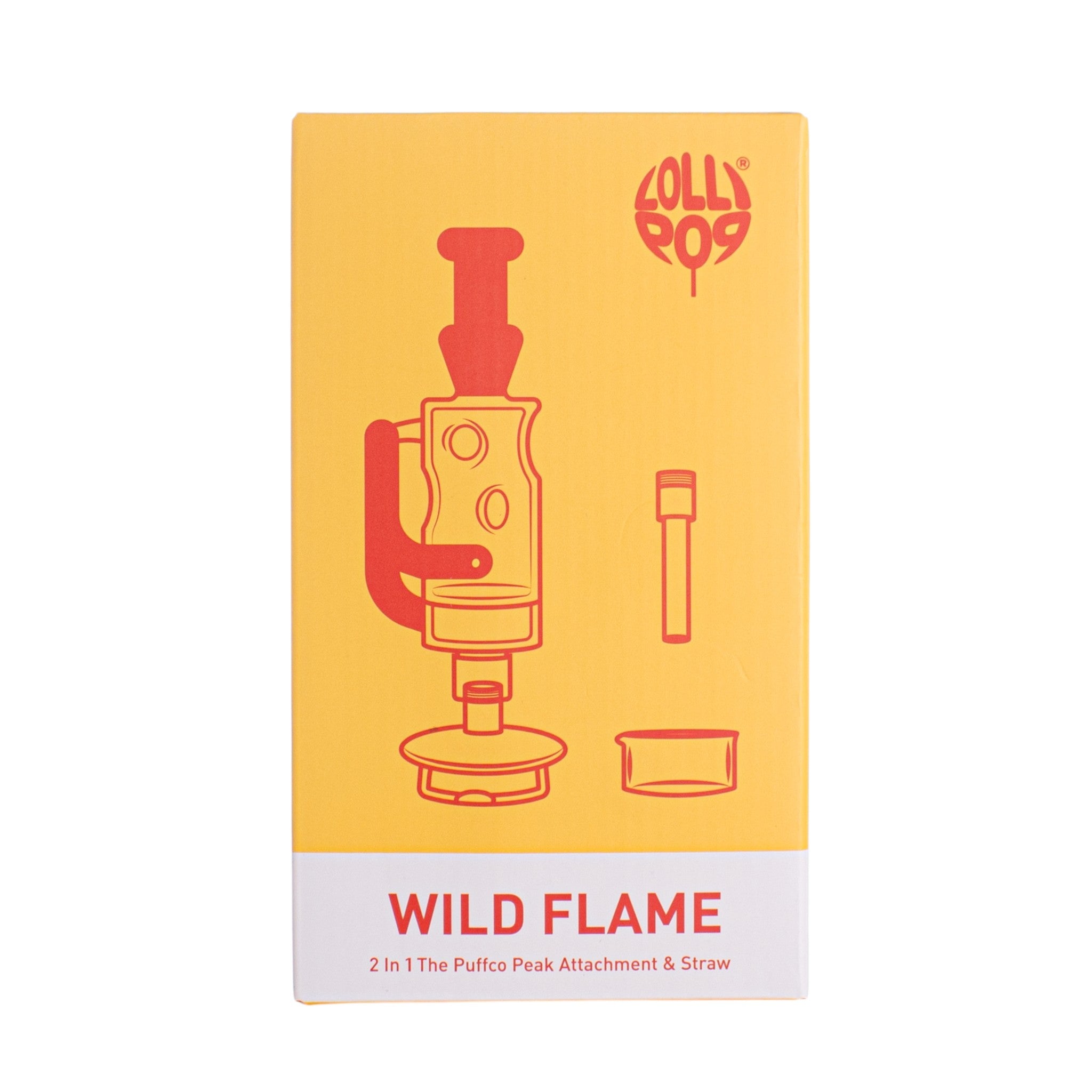 Lollipop Wild Flame Series I Puffco Peak Recycler Glass Attachement I Asst Colors