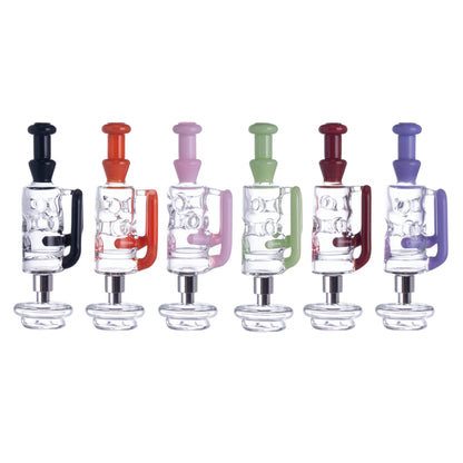 Lollipop Wild Flame Series I Puffco Peak Recycler Glass Attachement I Asst Colors