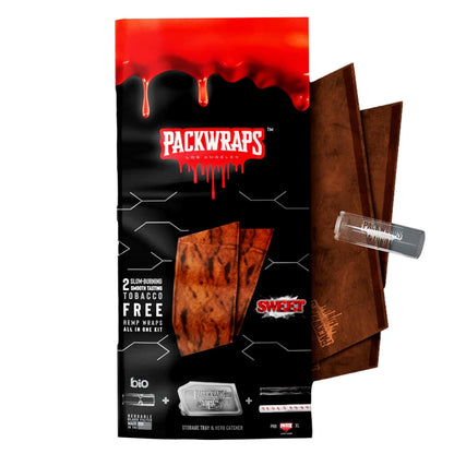 Packwraps X Twisted Hemp Wraps -(2 Wraps Per Pack) (10 Packs in a Box Display) (30pcs/cs)