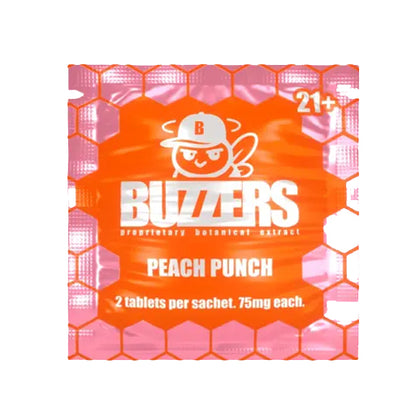 "Buzzers" 75mg - 2ct Sachet 15pk/Dis I 30 Display
