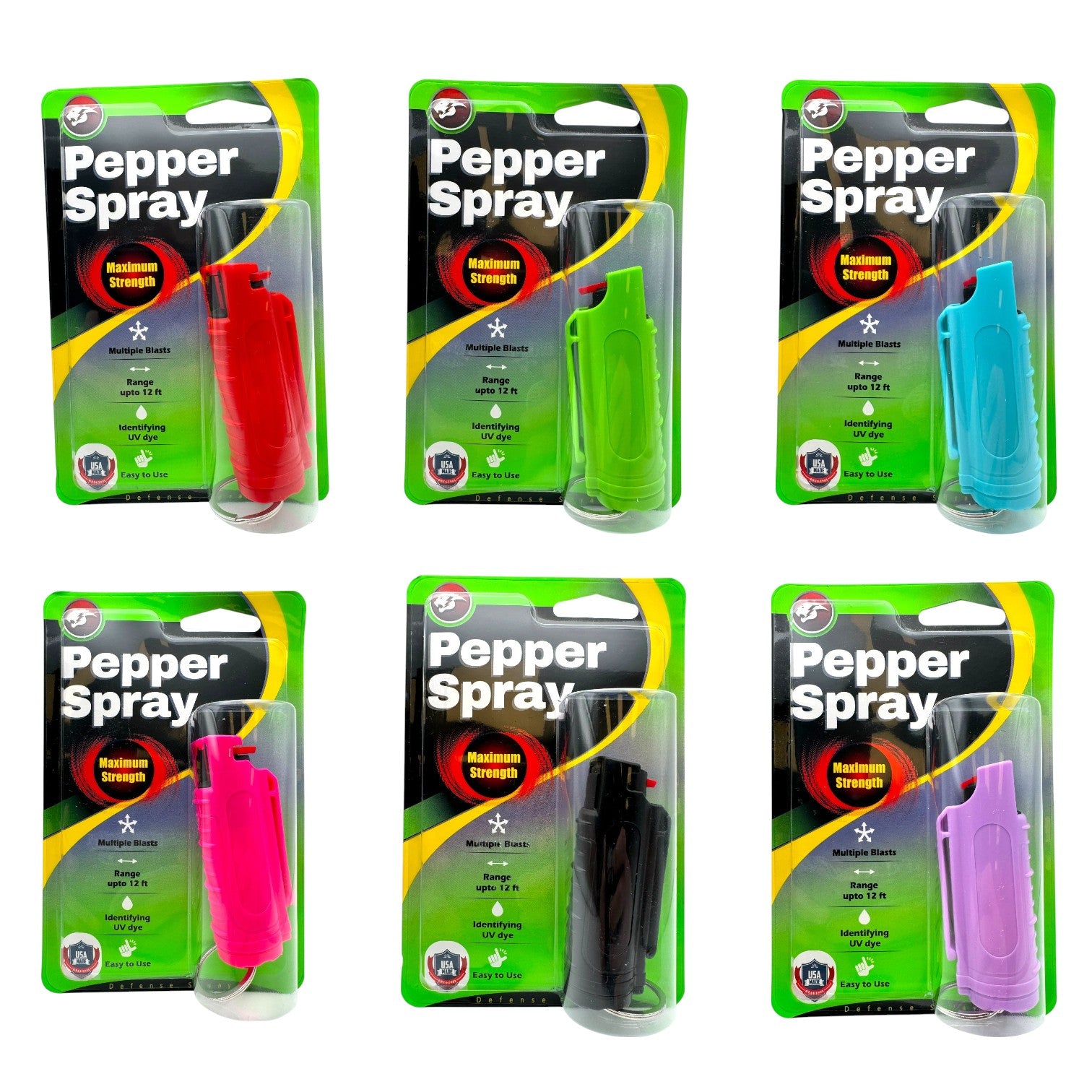 Cheetah Pepper Spray Maximum Strength w/Key-Chain Case Self Defense