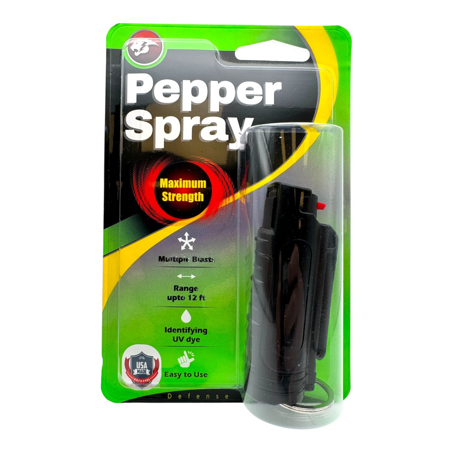 Cheetah Pepper Spray Maximum Strength w/Key-Chain Case Self Defense