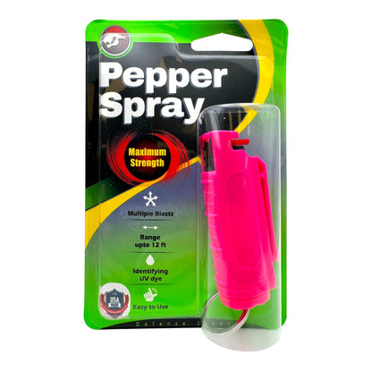 Cheetah Pepper Spray Maximum Strength w/Key-Chain Case Self Defense