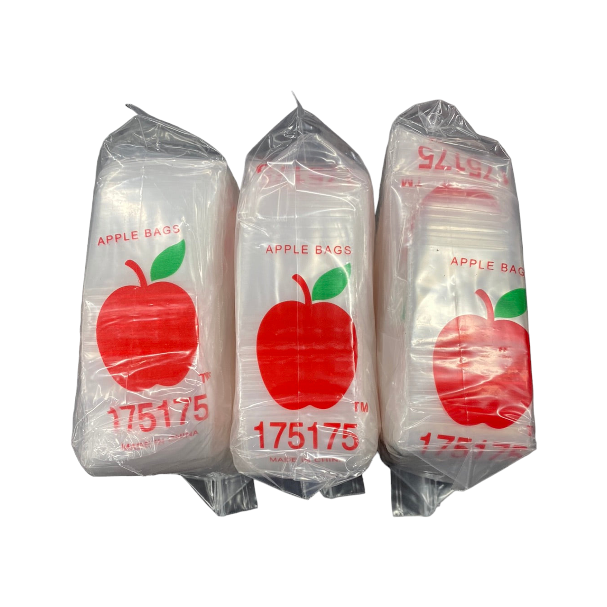 Apple 175175 Clear Plastic Ziplock Baggies (1,000 Bags)