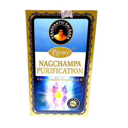 Ppure Nag Champa 15g Premium Masala Incense Sticks (12 Box Display)