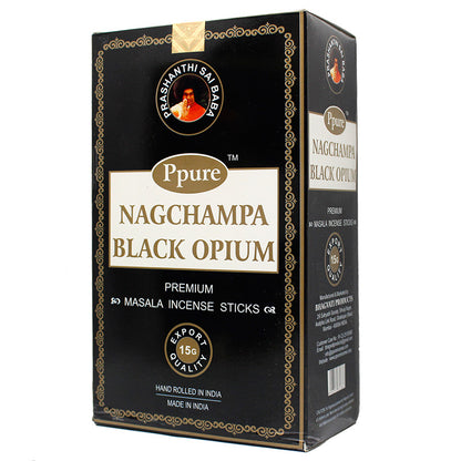 Ppure Nag Champa 15g Premium Masala Incense Sticks (12 Box Display)