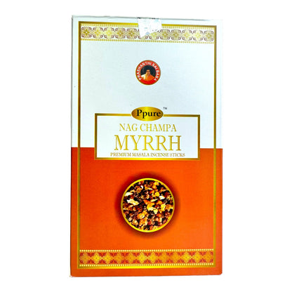 Ppure Nag Champa 15g Premium Masala Incense Sticks (12 Box Display)