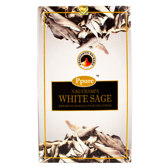 Ppure NagChampa White Sage "Salvia Blanca" 15g Incense