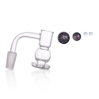 Lollipop QSeries-2 | 14mm Male 90° | Fully Welded Quartz Banger Set I Asst Colors