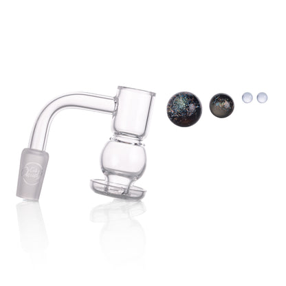 Lollipop QSeries-2 | 14mm Male 90° | Fully Welded Quartz Banger Set I Asst Colors