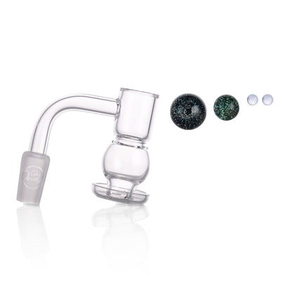 Lollipop QSeries-2 | 14mm Male 90° | Fully Welded Quartz Banger Set I Asst Colors