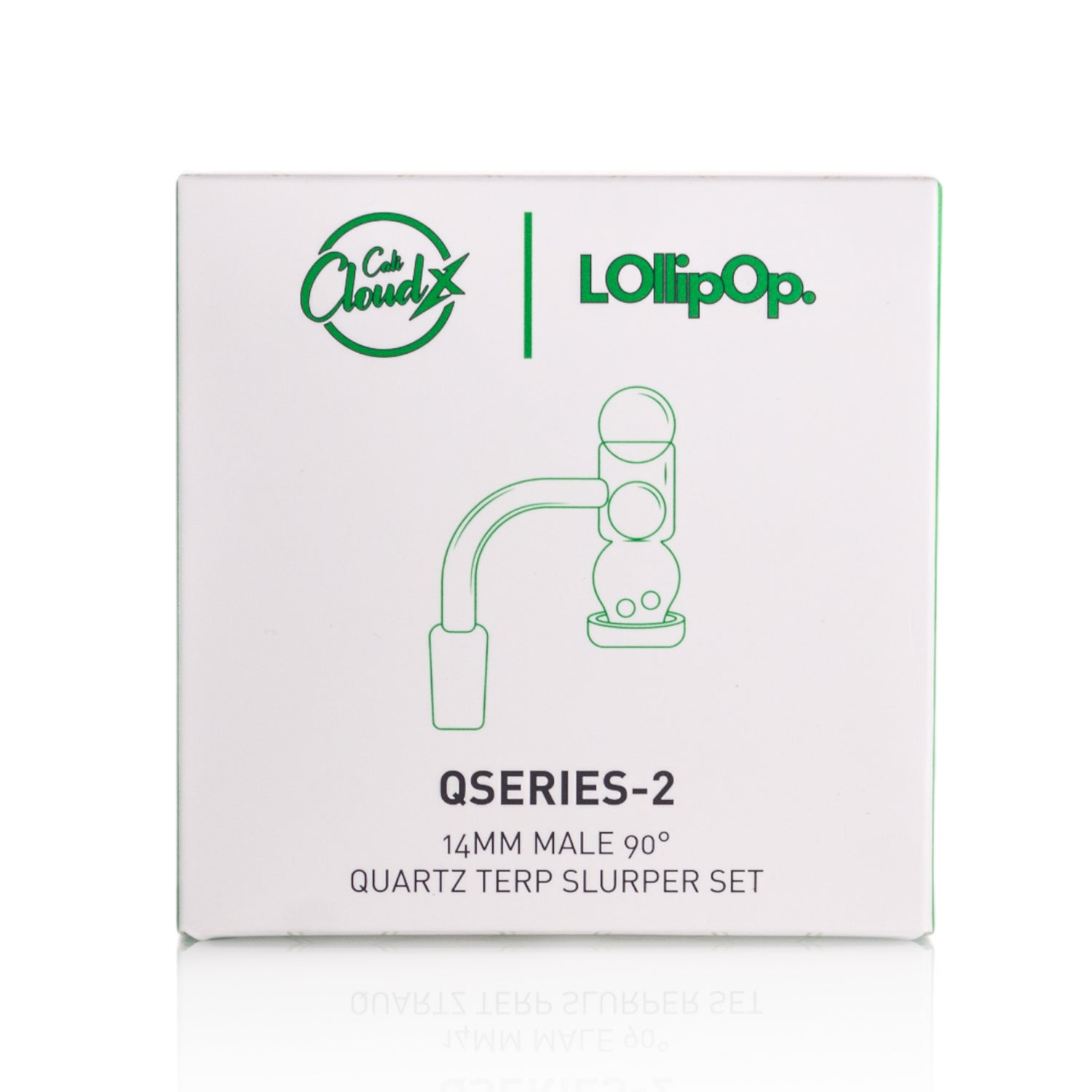 Lollipop QSeries-2 | 14mm Male 90° | Fully Welded Quartz Banger Set I Asst Colors