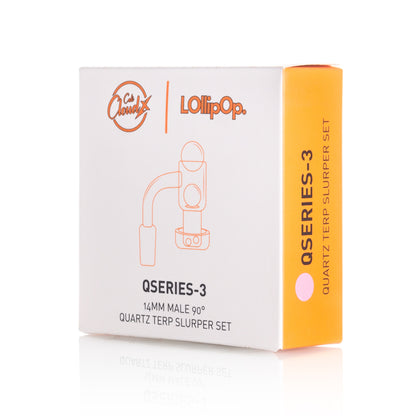 Lollipop QSeries-3 — 14mm Male 90° Quartz Terp Slurper Set