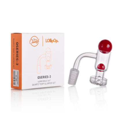 Lollipop QSeries-3 — 14mm Male 90° Quartz Terp Slurper Set