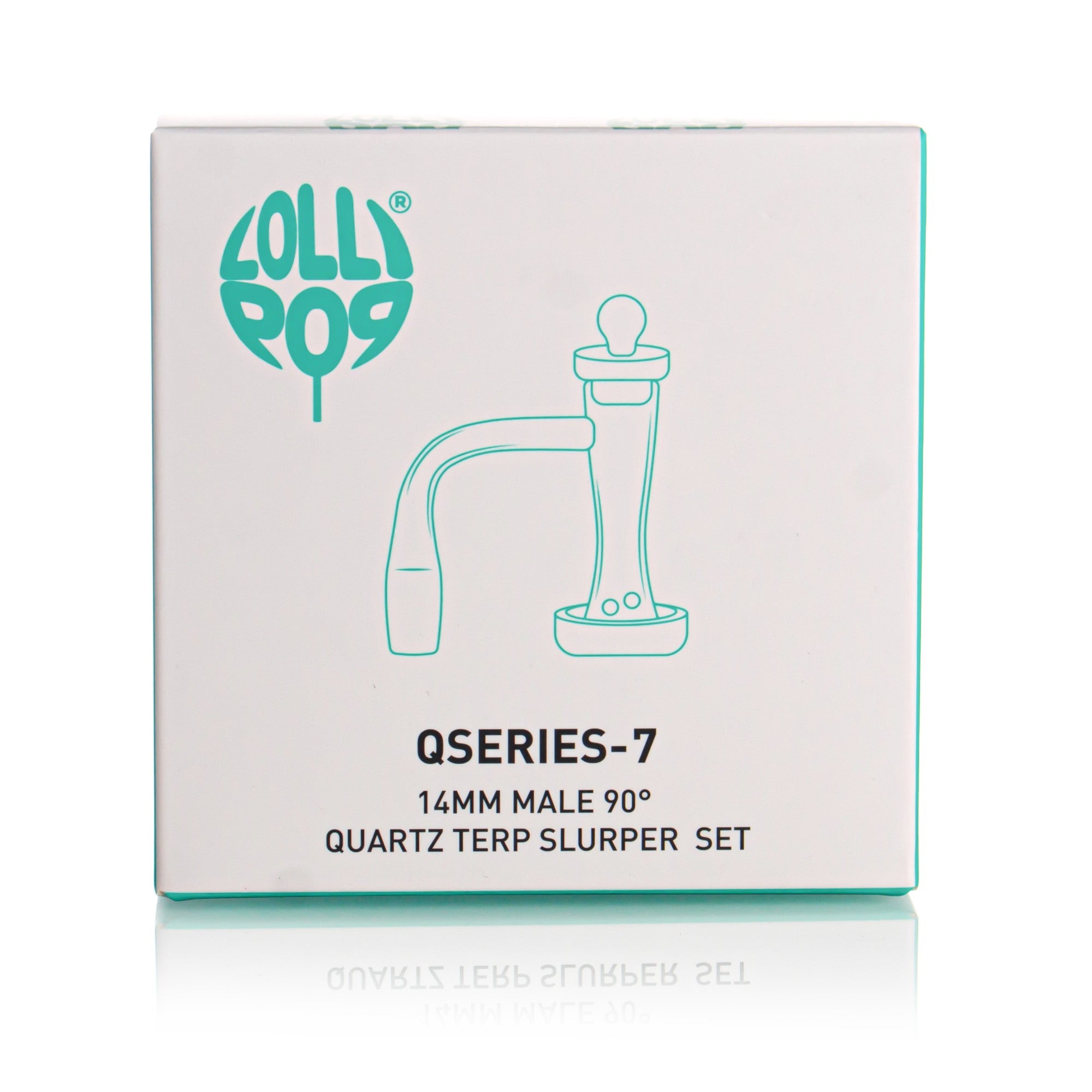 Lollipop QSeries-7 — 14mm Male 90° Quartz Terp Slurper Set
