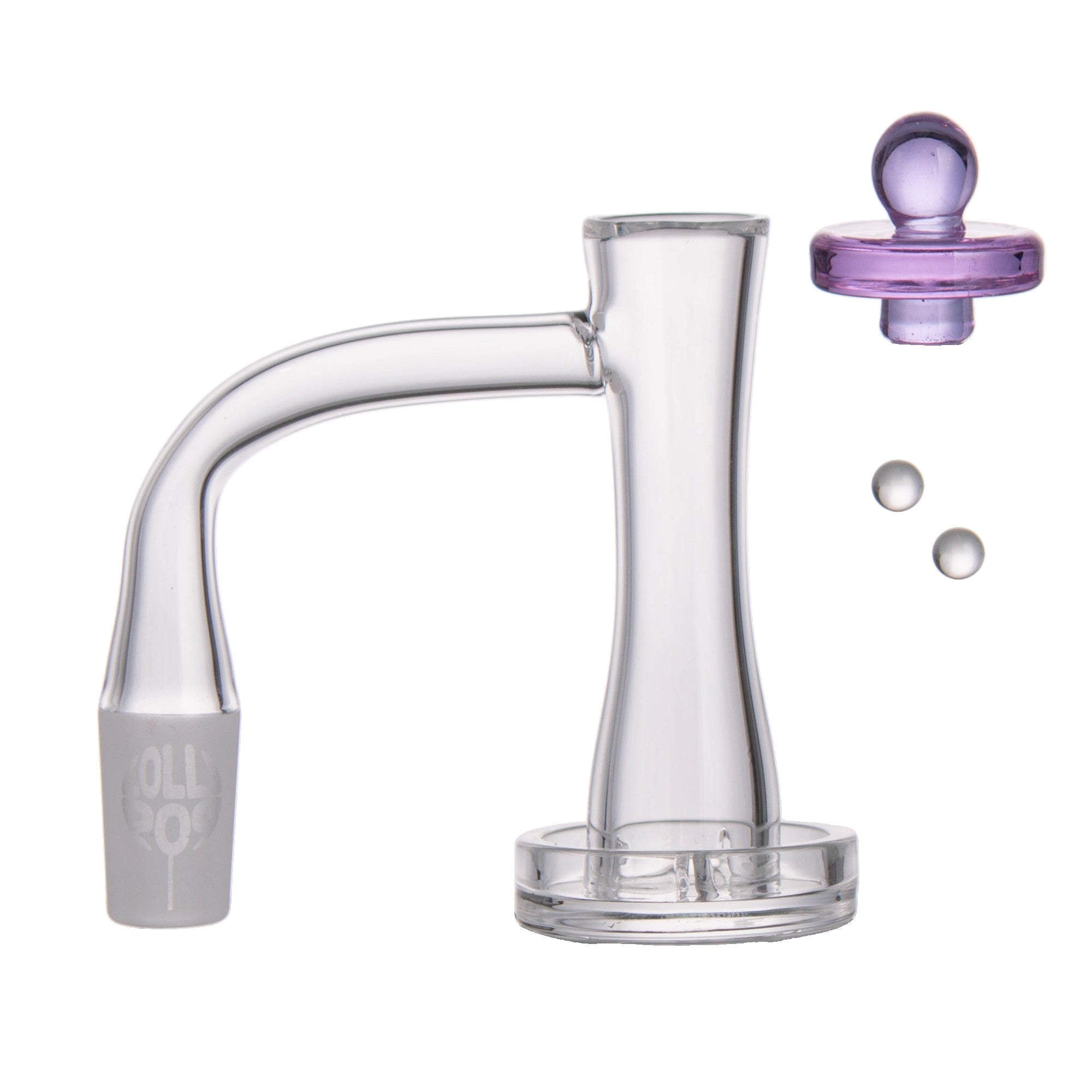 Lollipop QSeries-7 — 14mm Male 90° Quartz Terp Slurper Set