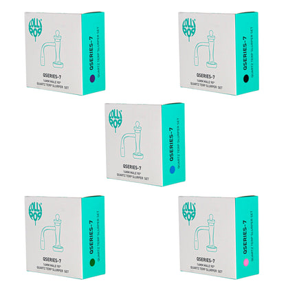 Lollipop QSeries-7 — 14mm Male 90° Quartz Terp Slurper Set