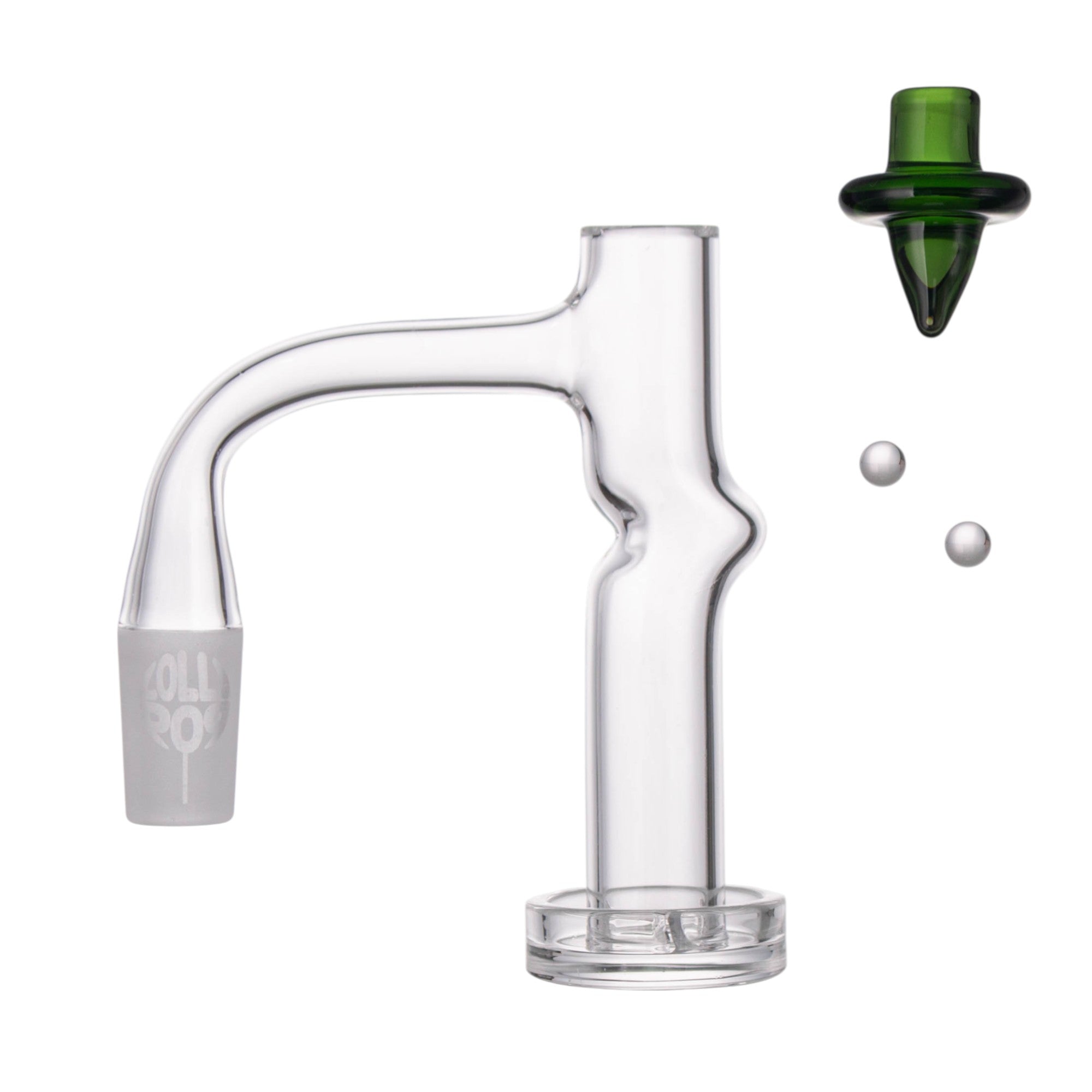 Lollipop QSeries-16 — 14mm Male 90° Fully Welded Quartz Terp Slurper Set
